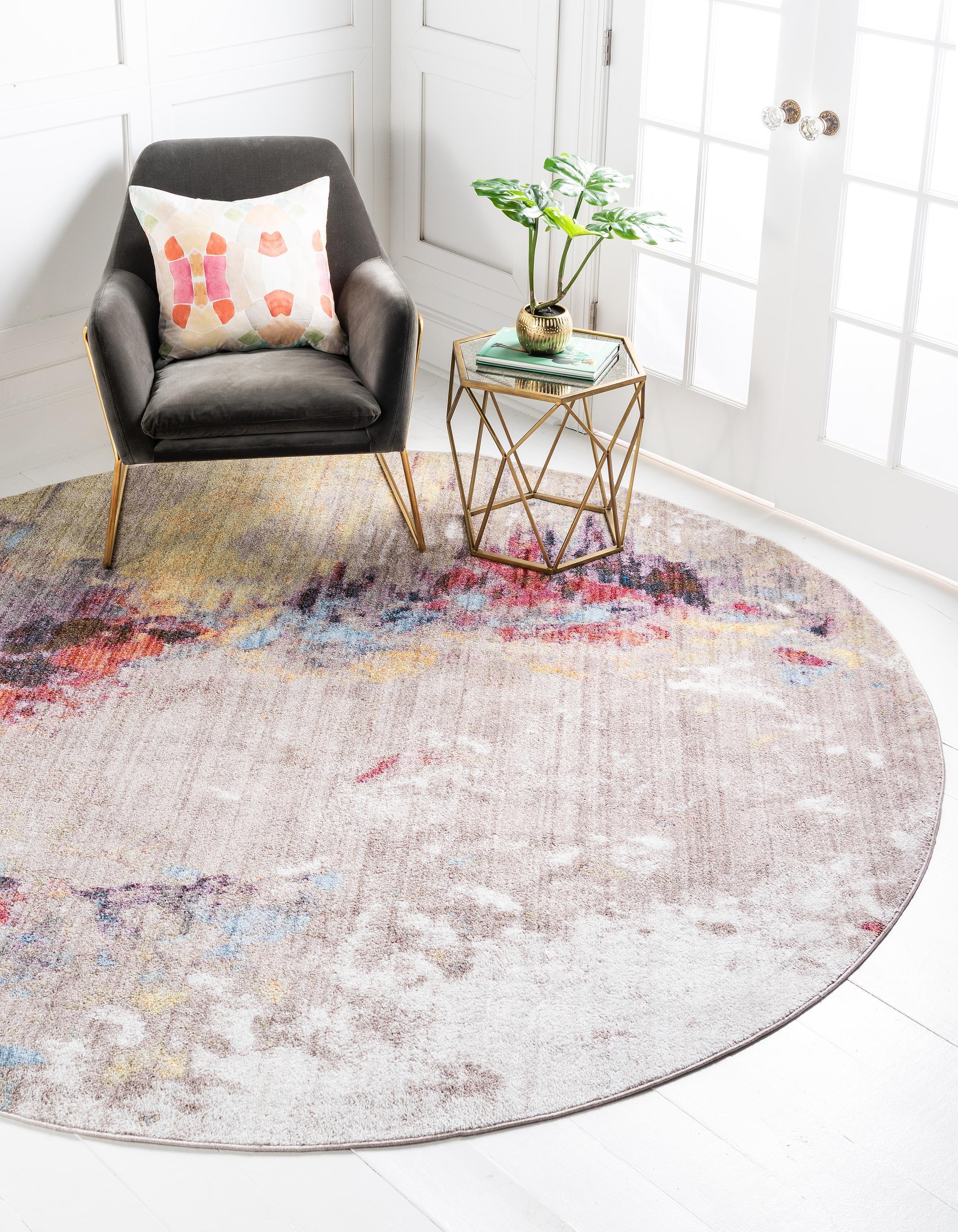 Ethen - Modern Grey Paint-Splatter Rug