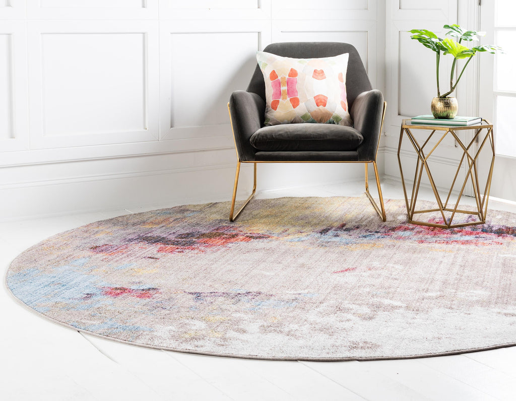 Ethen - Modern Grey Paint-Splatter Rug