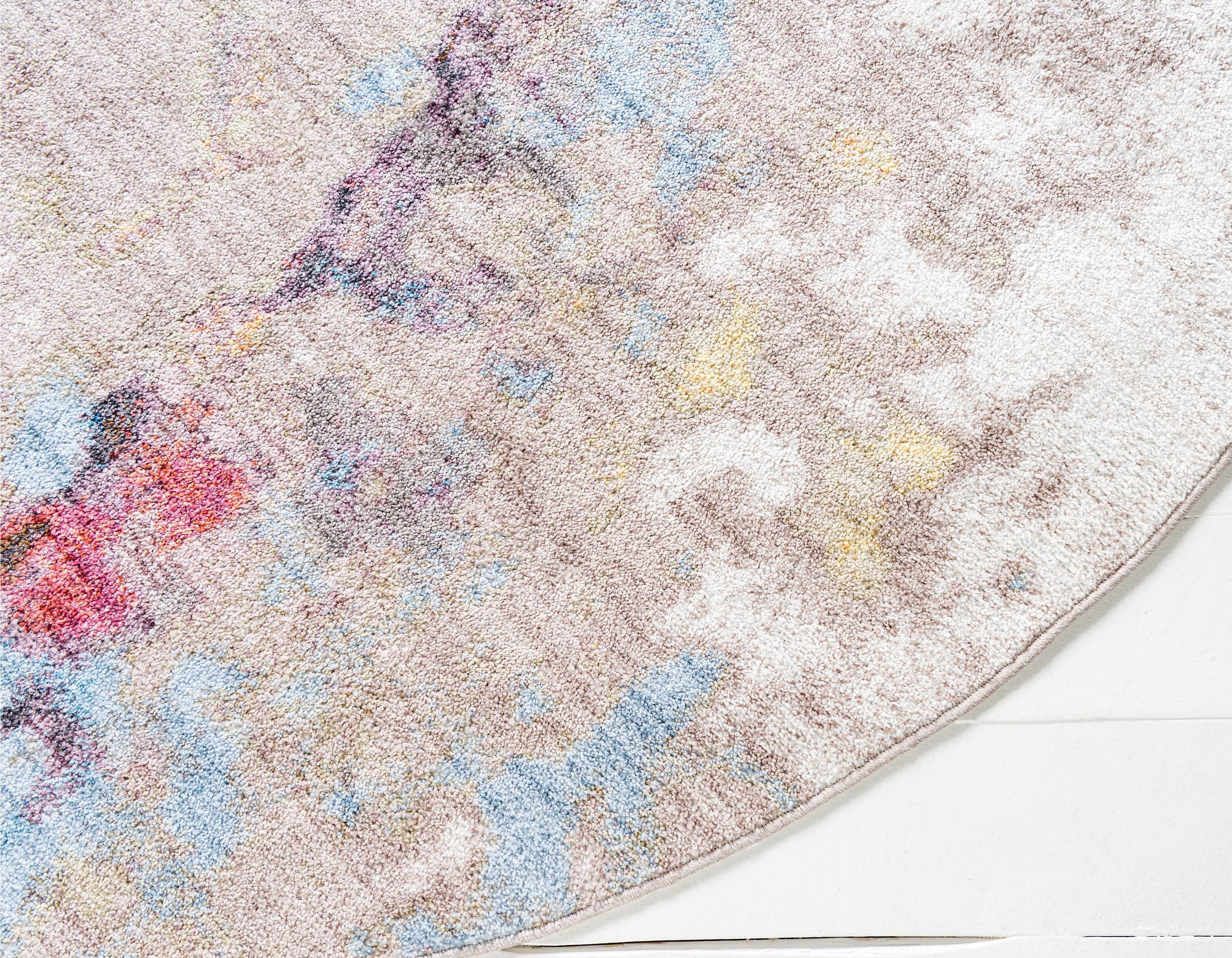 Ethen - Modern Grey Paint-Splatter Rug